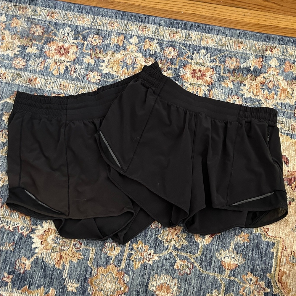 lululemon athletica Black Athletic Shorts 12 Tall